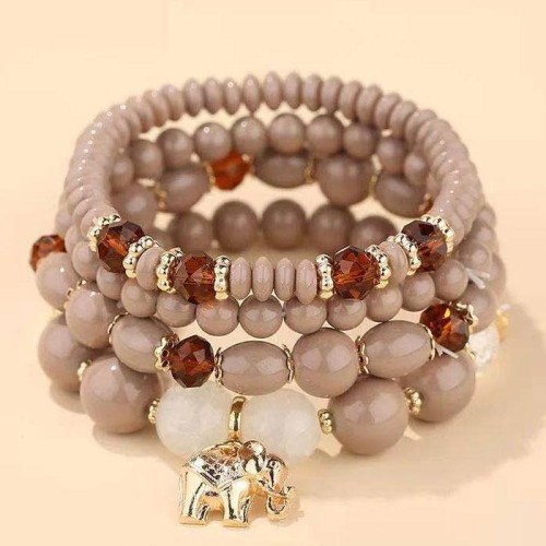 fashion concise mash up Metal samll temperament multilayer bracelet