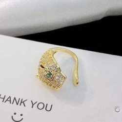 fashion bronze embed Zirconium leopard personality Ear clip