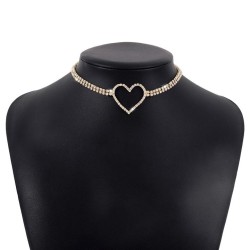  samll clavicle chain  claw chain fully-jewelled love sweet personality neckla..