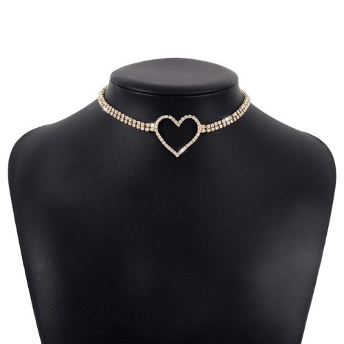  samll clavicle chain  claw chain fully-jewelled love sweet personality necklace woman