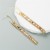  bronze gold plated embed Zirconium long style earring ins wind trend geometry square zircon earrings