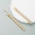  bronze gold plated embed Zirconium long style earring ins wind trend geometry square zircon earrings