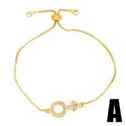 occidental style retro trend bracelet woman ins samll brief diamond geometry l..