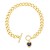 occidental style fashionins love personalityO buckle Peach heart zircon high chain bracelet womanbrj