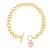 occidental style fashionins love personalityO buckle Peach heart zircon high chain bracelet womanbrj