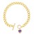 occidental style fashionins love personalityO buckle Peach heart zircon high chain bracelet womanbrj