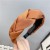 Cloth twisted Headband retro pure color Headband Korean style trend color weave head buckle