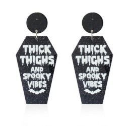 exaggerating occidental style wind    black long style earring   personality E..