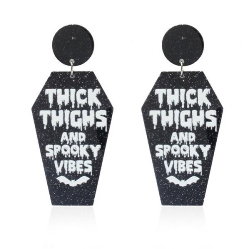 exaggerating occidental style wind    black long style earring   personality Earring  F