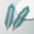 ins wind long style fully-jewelled tassel personality earring creative