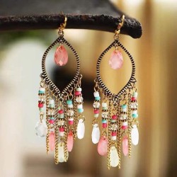 fashion concise Bohemia Metal drop temperament earrings
