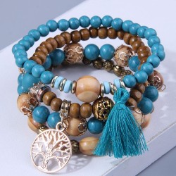 fashion concise Bohemia multilayer beads noble wind temperament elasticity bra..