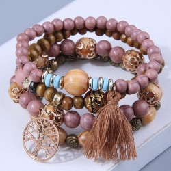 fashion concise Bohemia multilayer beads noble wind temperament elasticity bra..
