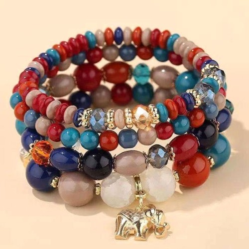fashion concise mash up Metal samll temperament multilayer bracelet