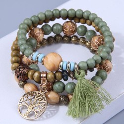 fashion concise Bohemia multilayer beads noble wind temperament elasticity bra..