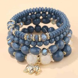 fashion concise mash up Metal samll temperament multilayer bracelet