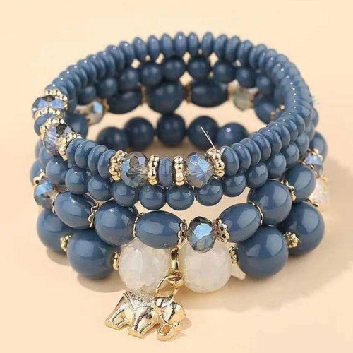 fashion concise mash up Metal samll temperament multilayer bracelet