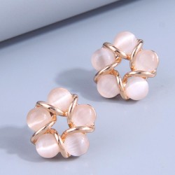 Fashion sweet ol simple circle pearl temperament Earrings