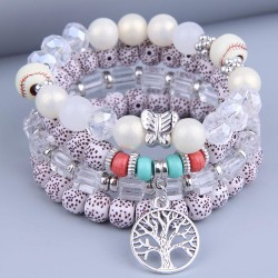 fashion concise Metal Life tree multilayer temperament bracelet
