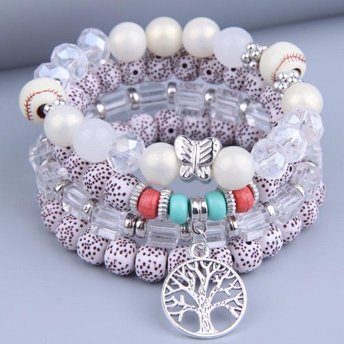 fashion concise Metal Life tree multilayer temperament bracelet