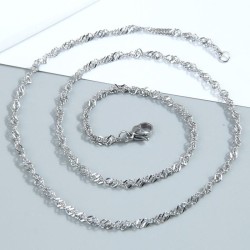 45cm fashion concise chain man woman personality necklace
