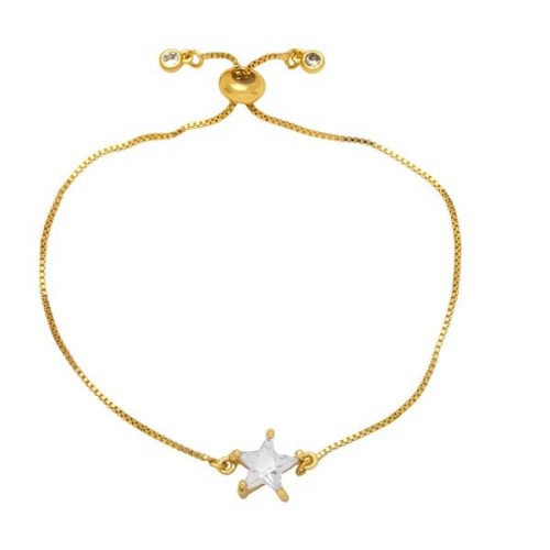 star Five-pointed star bracelet woman  occidental style fashion brief diamond zircon braceletbrh