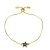 star Five-pointed star bracelet woman  occidental style fashion brief diamond zircon braceletbrh