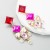  trendins wind  fashion geometry color Rhinestone earrings earring Alloy diamond high Earring