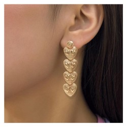  fashion Alloy heart-shaped earring Earring  occidental style temperament Stre..