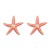 fashion trend summer day wind Alloy enamel starfish earrings woman occidental style exaggerating ear stud