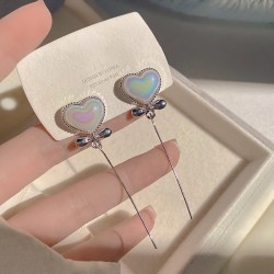  color love balloon Pearl earrings woman high ear stud temperament long style ..