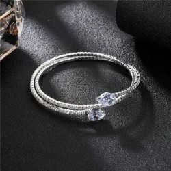 occidental style more row luxurious fully-jewelled zircon mosaic claw chain ba..