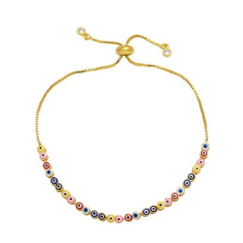 occidental style wind eyes bracelet womanins fashion color enamel eyes braceletbrj