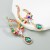  fashionins wind  Alloy embed colorful diamond creative geometry earring fashion high earrings high