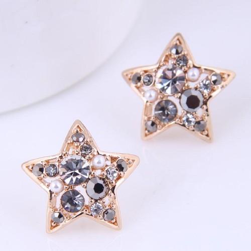 Fashion sweet ol simple circle pearl temperament Earrings
