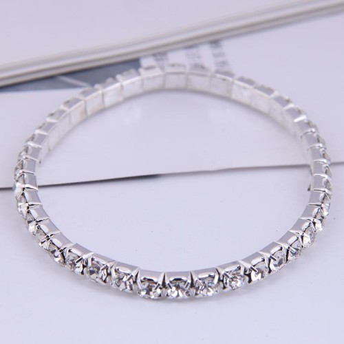Fashionable and simple single row diamond personalized women Bracelet