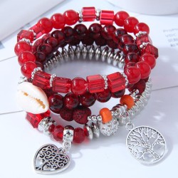 occidental style trend  concise Metal Peach heart Life tree all-Purpose person..