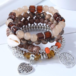 occidental style trend  concise Metal Peach heart Life tree all-Purpose person..