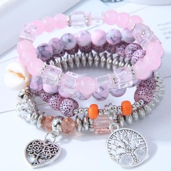 occidental style trend  concise Metal Peach heart Life tree all-Purpose person..
