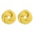 ins wind textured Metal earrings  Modeling buttons ear stud multicolor Earring new