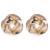 ins wind textured Metal earrings  Modeling buttons ear stud multicolor Earring new