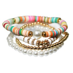 occidental style wind gold bracelet woman splice Pearl color Country style han..