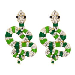 Street Snap woman earrings creative snake ear stud exaggerating personality br..