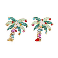 UR exaggerating creative personality color tree ear stud fashion all-Purpose b..