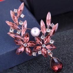 Korean fashion concise bright flowers elegant temperament lady brooch