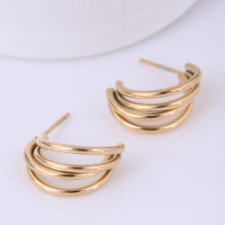 fine Korean style fashion conciseOL titanium steel personality ear stud