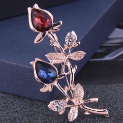 Korean fashion concise bright tulip elegant temperament lady brooch