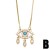 occidental style creative personality embed colorful diamond eyes necklace samll zircon tassel eyes pendantnkb