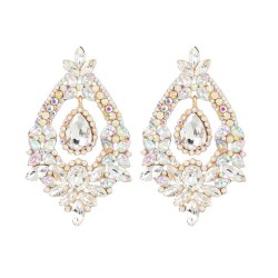 occidental style big earrings brief drop diamond ear stud women fashion trend ..