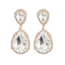 fashion colorful diamond series multilayer drop glass diamond diamond earrings..